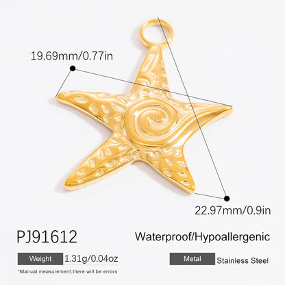 Stainless Steel DIY Ocean Series Coconut Tree Pendant Necklace