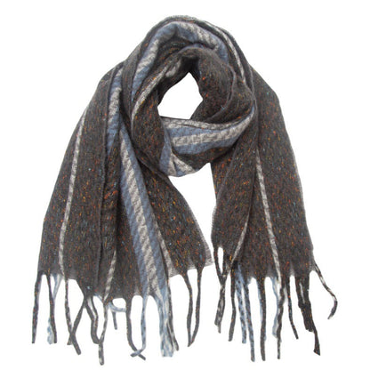 Striped Contrast Color Scarves