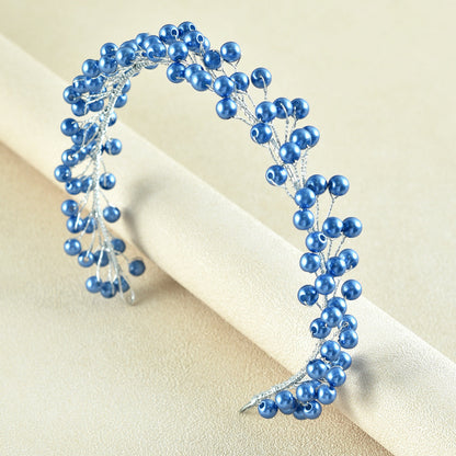Crystal Pearl Headband Hair Accessory for Weddings