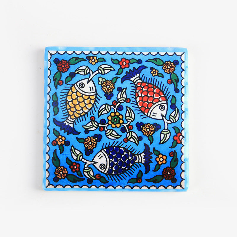 Series Of Craft Painting Insulation Pads, Cork Ceramic Coasters, Dual Purpose Pot Mats, Combination Coasters