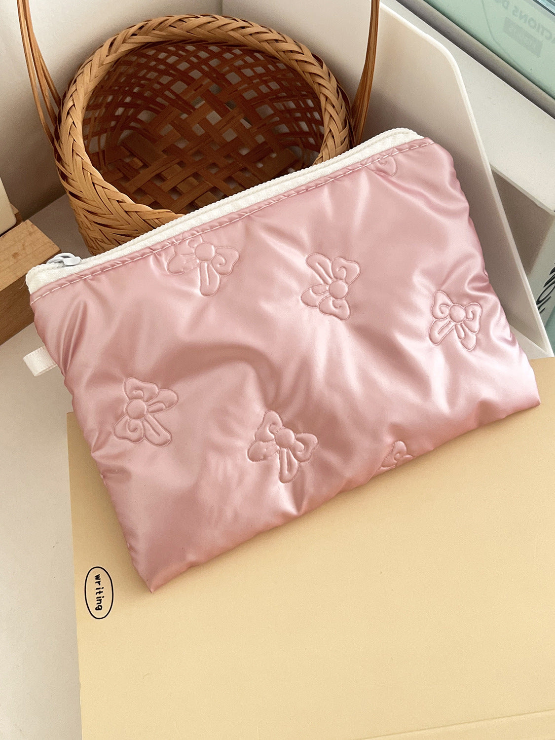 Butterfly Knot Coin Purse Portable Earphone Storage Bag