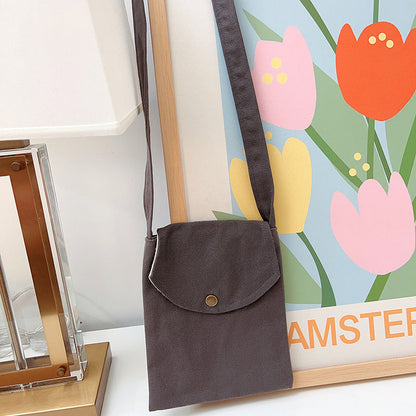 Mini Crossbody Bag for Women Pastel Canvas Casual