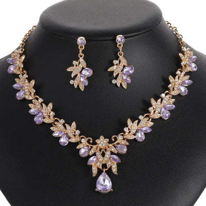 Bridal Necklace Set with High-Quality Crystal and Diamond Accents