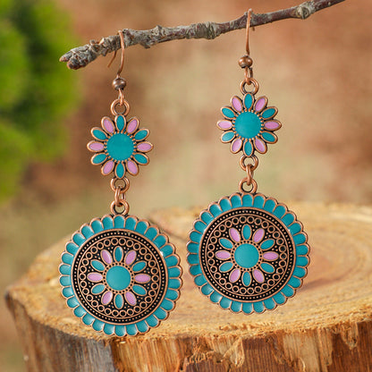 Trendy Tassel Drop Earrings Vintage Boho Statement Jewelry