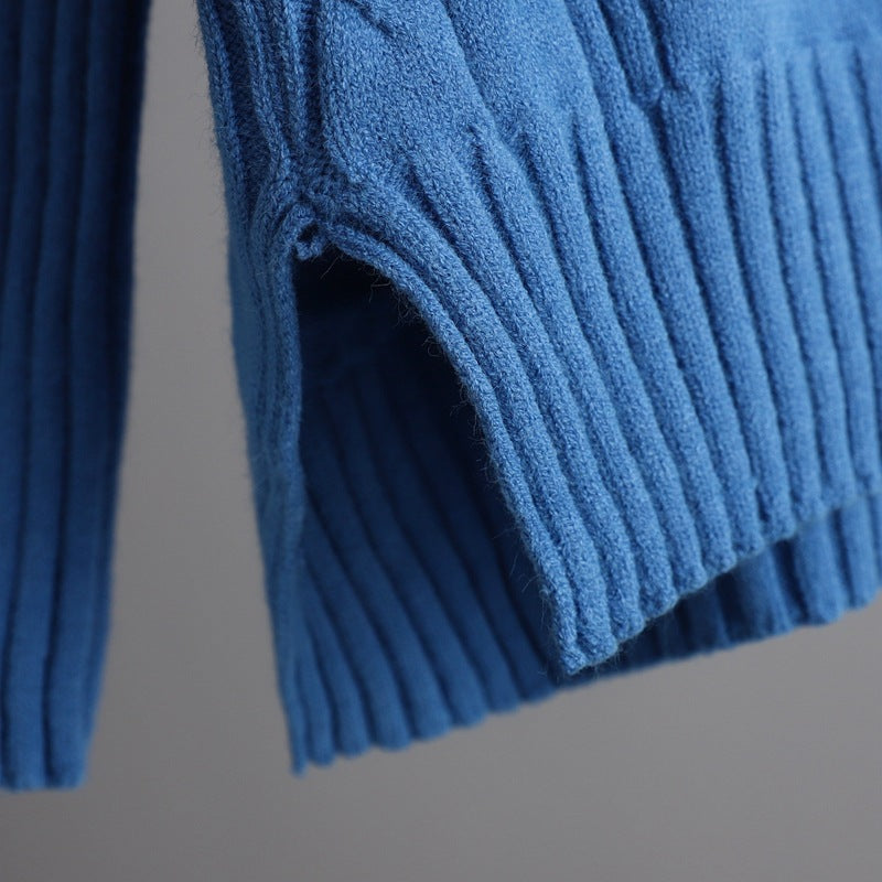 2+ Loose High Collar Knit Sets