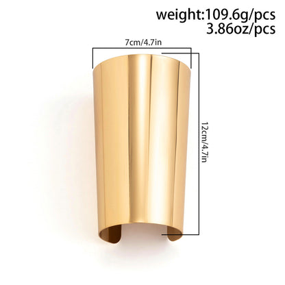 Trendy Metal Open-Cuff Bangle For Women