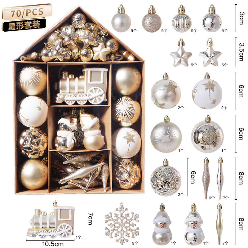 House Painting Christmas Plating Package Christmas Tree Ornaments Christmas Ball Set