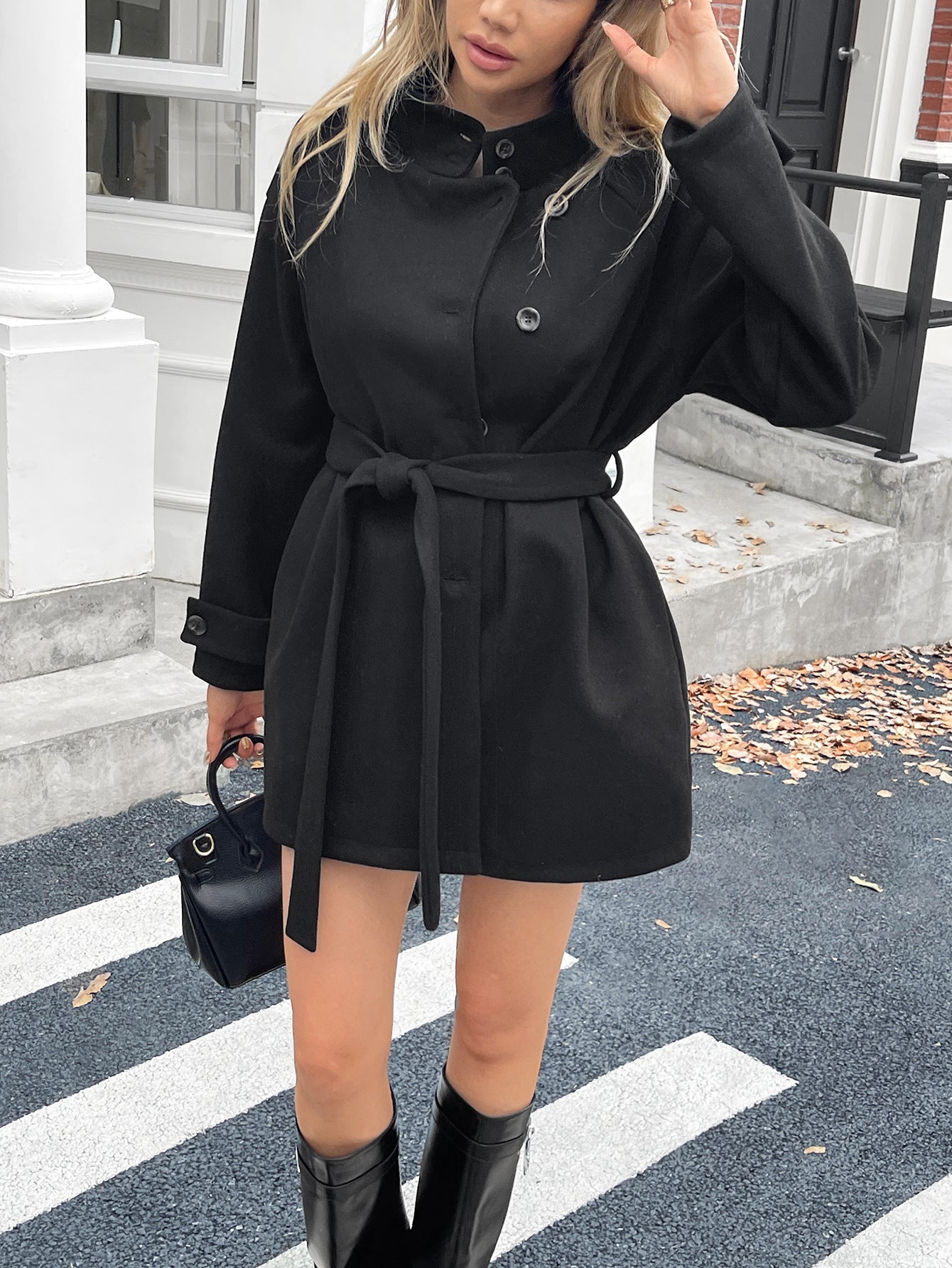 Elegant Casual Long Sleeve Sweater Coat for Women