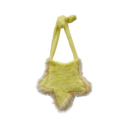 Cute Fuzzy Star-shaped Crossbody Shoulder Bag