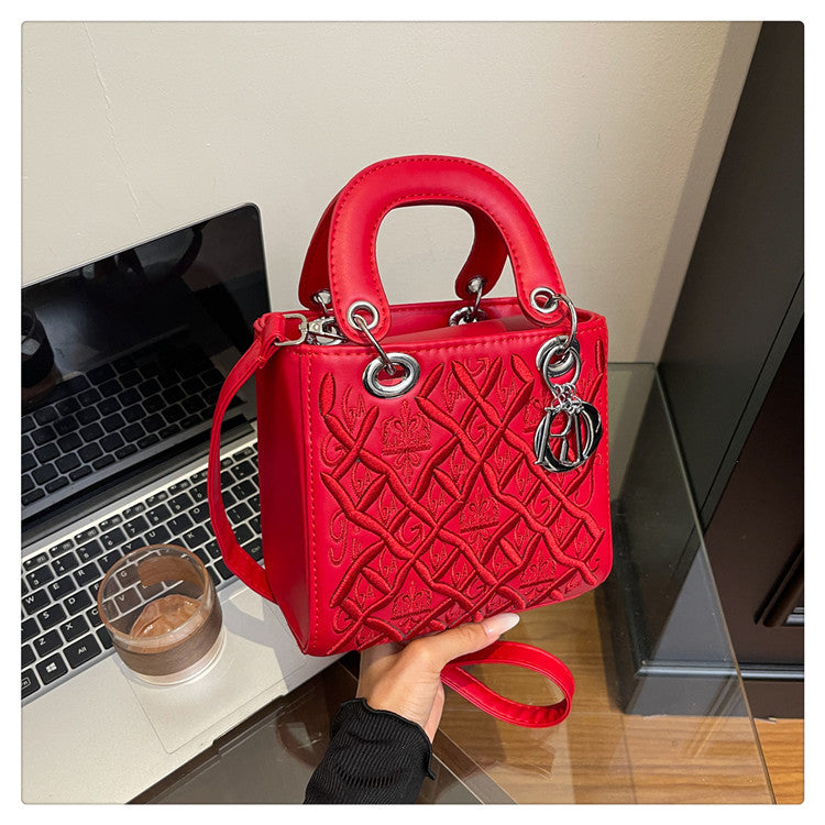 Vintage Lady Duffy Bag Fashionable Handbag for Daily Use