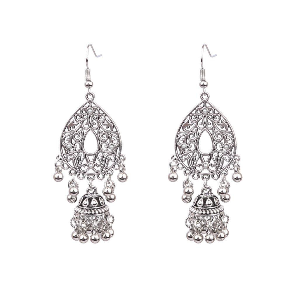 Fashionable Bohemian Long Earrings with Geometric Design