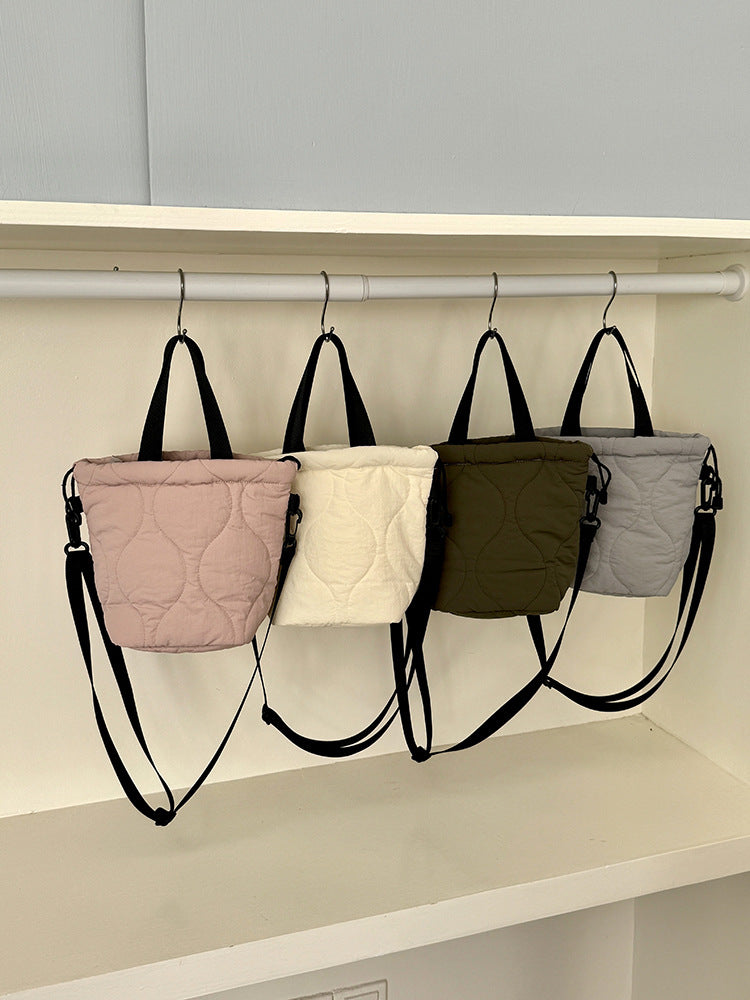 Casual Solid Color Minimalist Bucket Bag