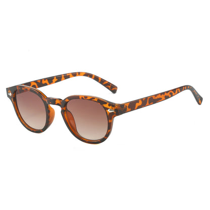 Vintage Round Frame Sunglasses for Men Stylish Casual Eyewear