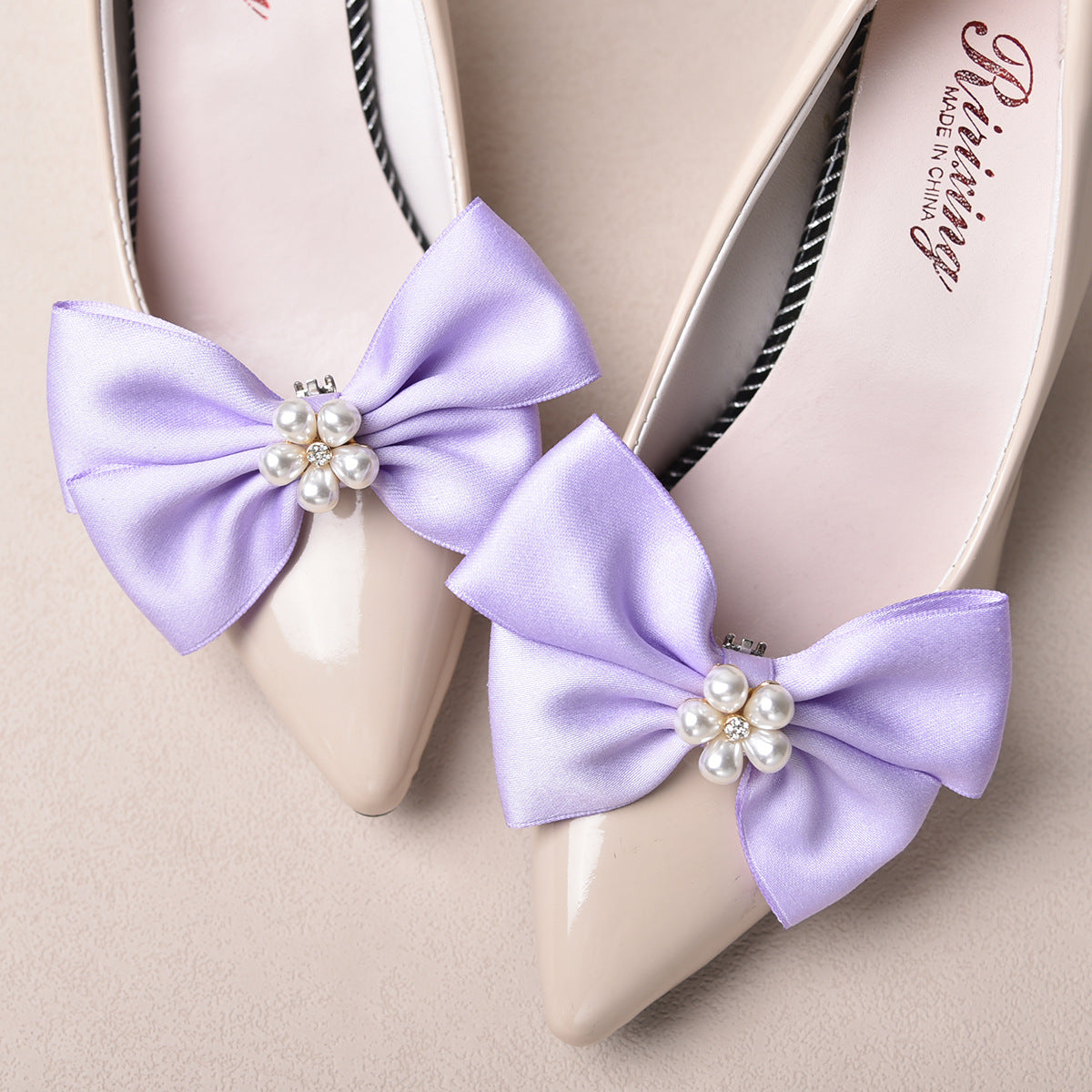 White Butterfly Alloy Shoe Clips for Wedding Accessories