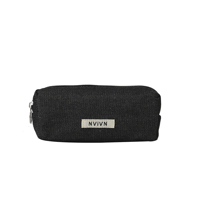 Simple Denim Makeup Pencil Pouch