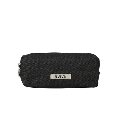 Simple Denim Makeup Pencil Pouch