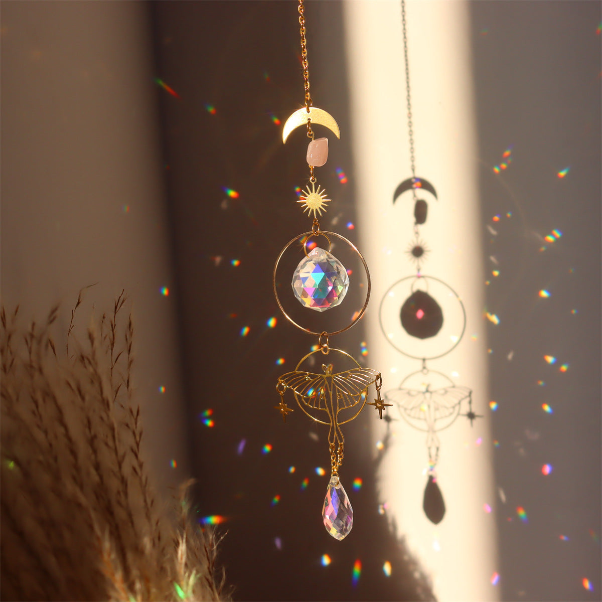 3+ Metal Butterfly Crystal Suncatch Hangings