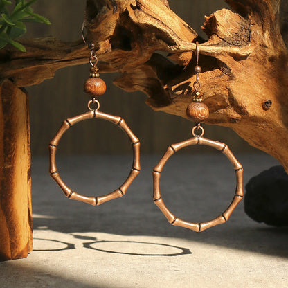 Trendy Vintage Boho Tassel Earrings Alloy Drop Dangle Jewelry Set