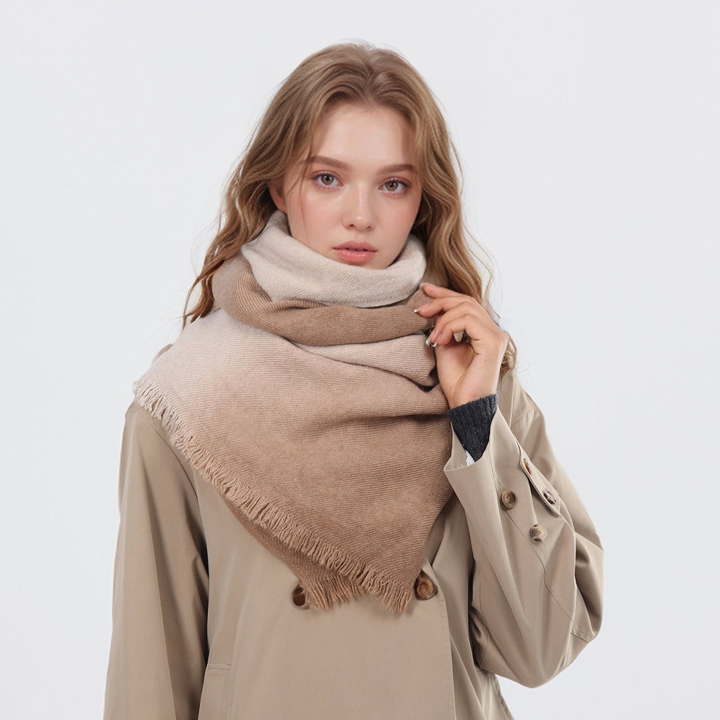 2+ Gradual Color Elegant Scarves