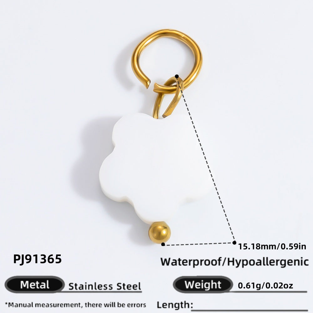 Handmade Stainless Steel 18K Gold Plated Earrings and Necklace Set