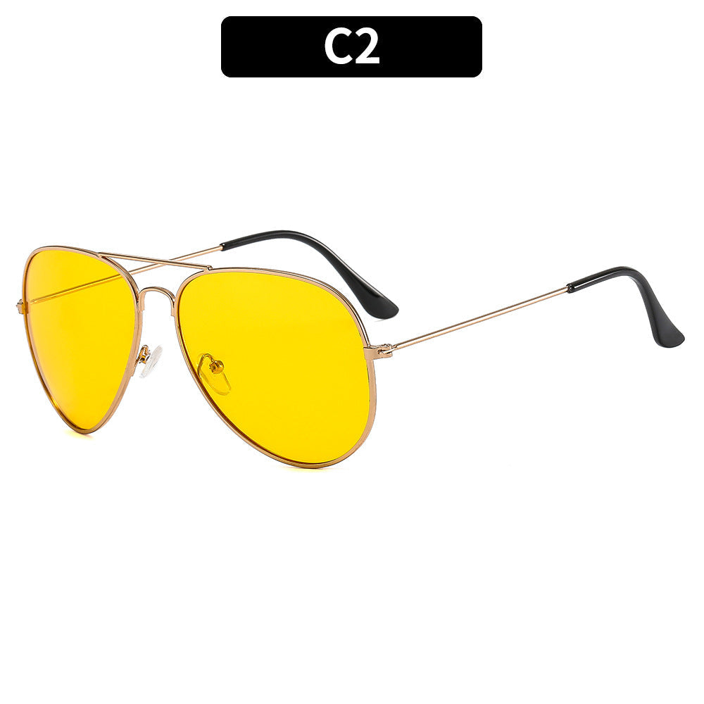 Retro Round Men's Sunglasses Classic Driving UV400 Protection