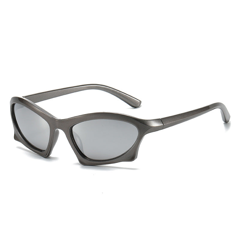 Geometric Retro Sunglasses Stylish Full Frame UV400 Protection