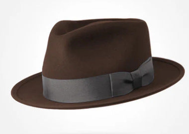 Classic Wool Felt Fedora Hat for Autumn and Winter