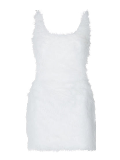 Elegant Sexy Hollow Back Zipper Bodycon Dress