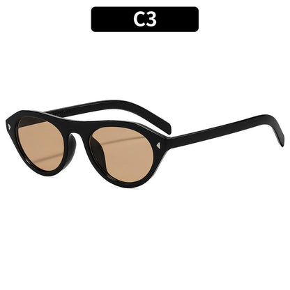 Fashion Oval Frame Sunglasses for Outdoor Activities