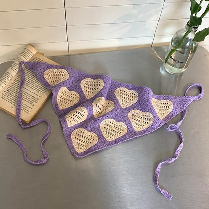 Heart Crochet Headband