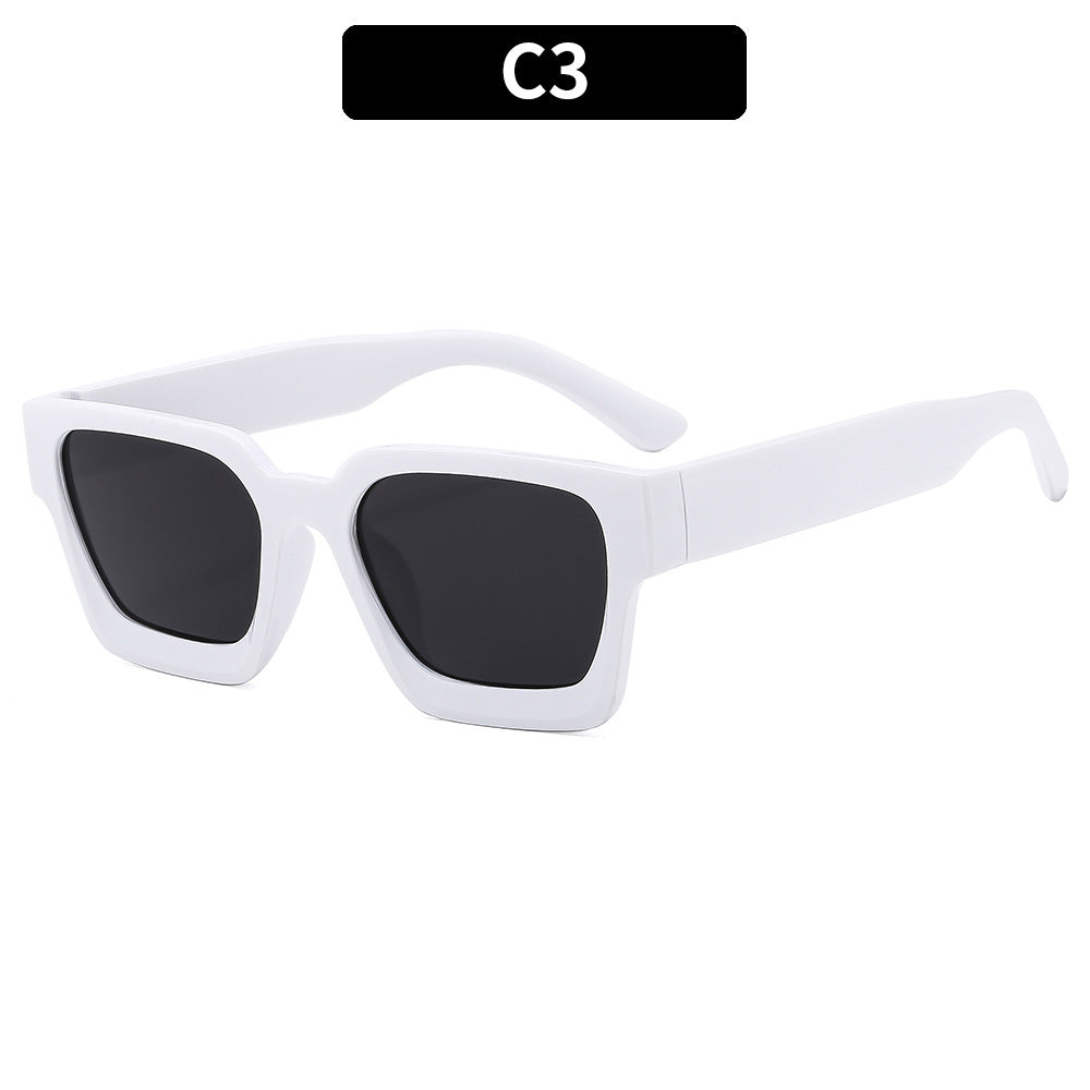 Trendy Square Multi-Color UV400 Sunglasses