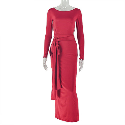 Elegant Fitted Long Sleeve Dress With Ruched Design