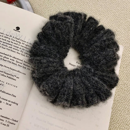 High-Quality Alpaca Wool Soft Hair Ties Oversized Hair Accessories