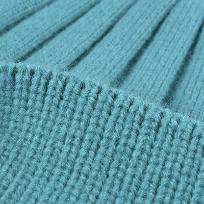 Simple Solid Color Thick Knit Beanie