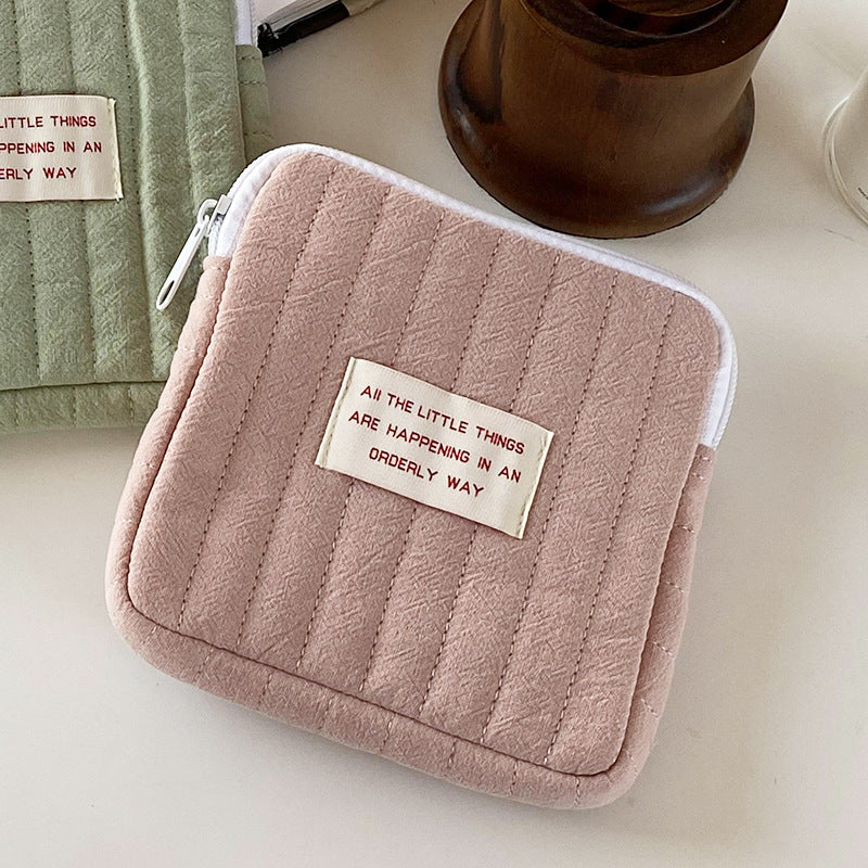 Cute Portable Makeup Bag Zip Pouch Organizer
