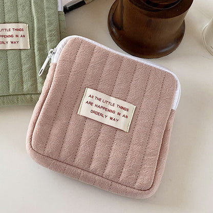 Cute Portable Makeup Bag Zip Pouch Organizer