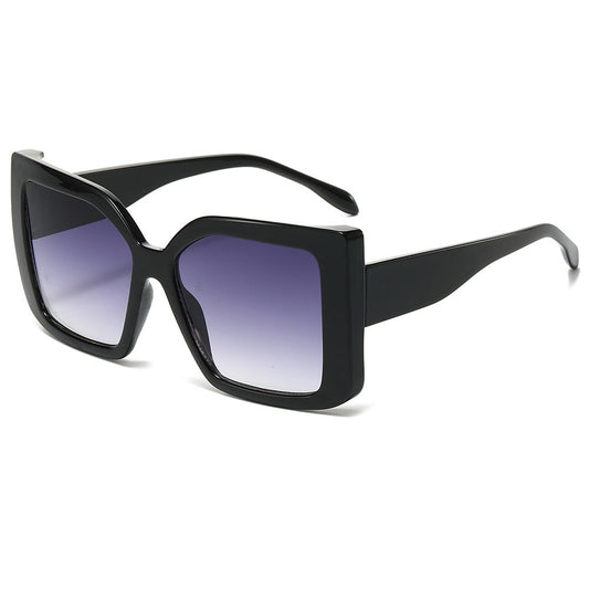 Trendy Oversized Rectangle Sunglasses Fashionable Unisex UV400 Protection