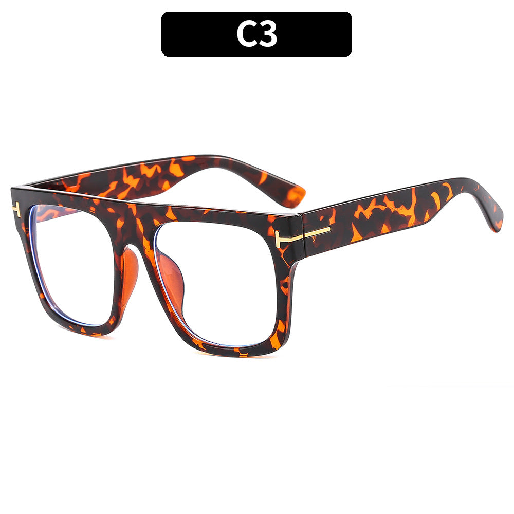 Trendy Large Frame Anti-Blue Light Glasses for Men and Women