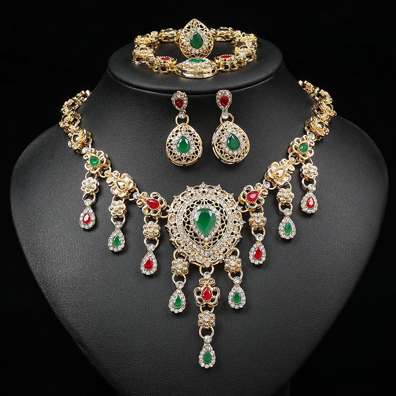 Exaggerated Statement Necklace Jewelry Set for Women