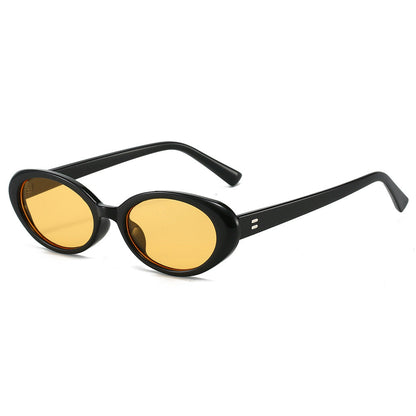 Retro Oval Frame Sunglasses Stylish UV400 Protection