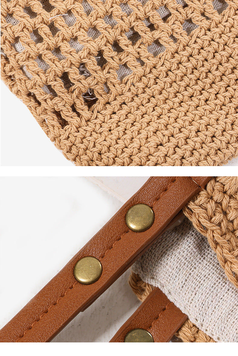 Baggie -  Casual Large Capacity Cotton Knitted Bag