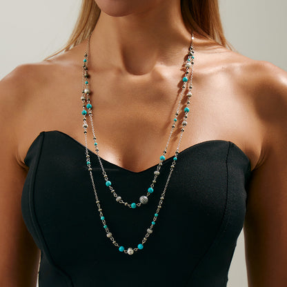 Vintage Star Tassel Layered Necklace For Women
