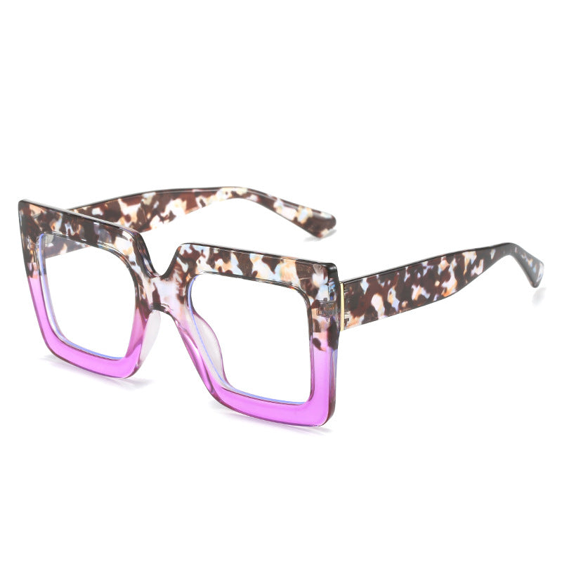 Fashionable Large Frame Blue Light Blocking Glasses for Women