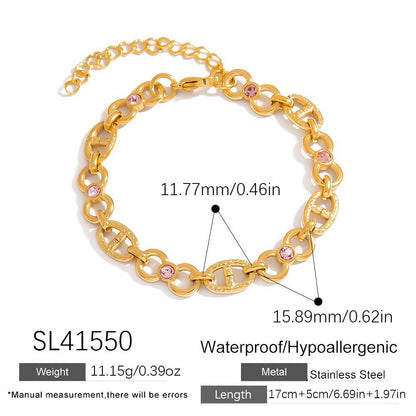 Stylish Bow Knot Stainless Steel Bracelet for Women