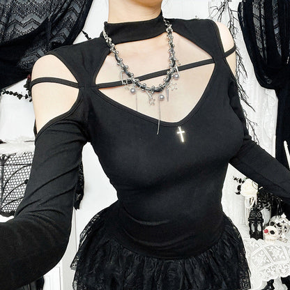 Sexy Hollow Knit Top for Women Casual Streetwear