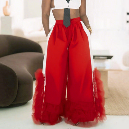 High-Waisted Casual Wide-Leg Pants For Women