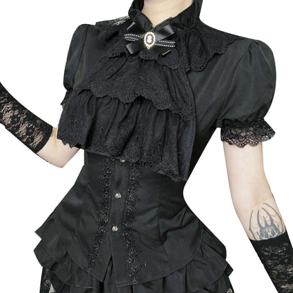 Sexy Lace Panelled Slim Fit Shirt