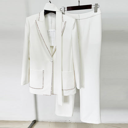 Trendy Stylish Scarf Jacket And Pants Set