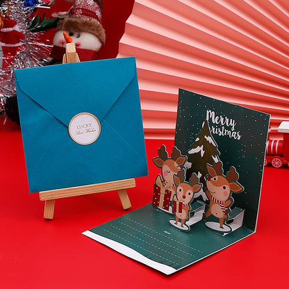 Creative Christmas 3D Pop Up Greeting Card