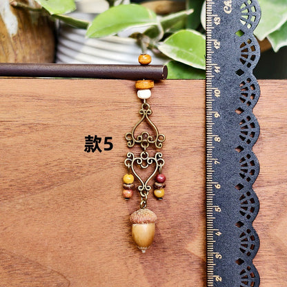 Vintage Leaf Hairpin Handmade Alloy Hair Accessories